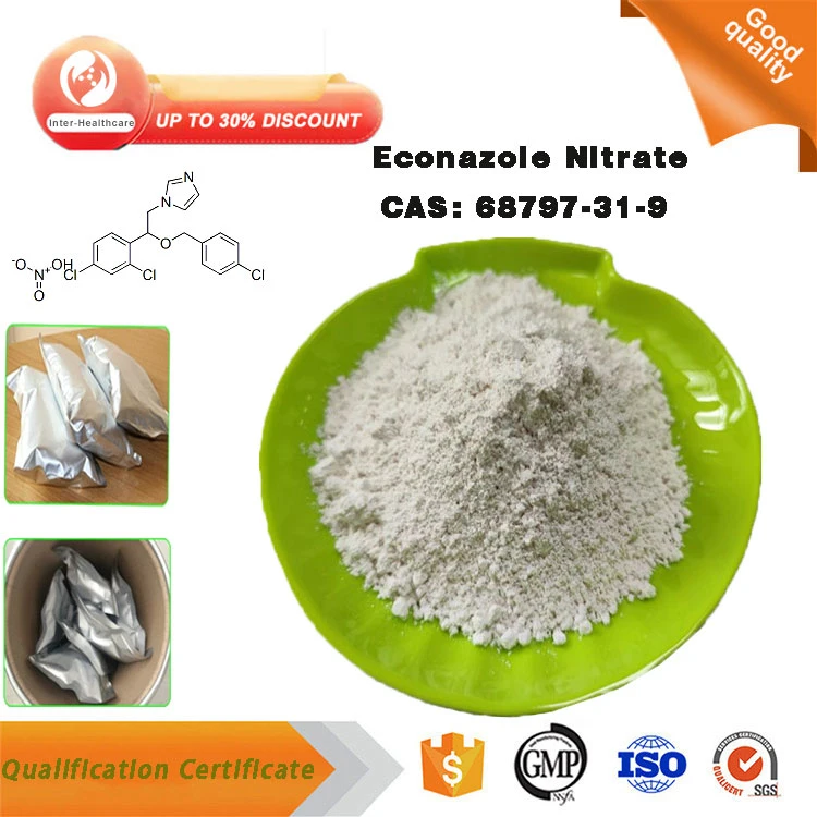 Pharmaceutical Grade Econazole Nitrate Powder CAS 68797-31-9 Econazole Nitrate Use Anti-Infective