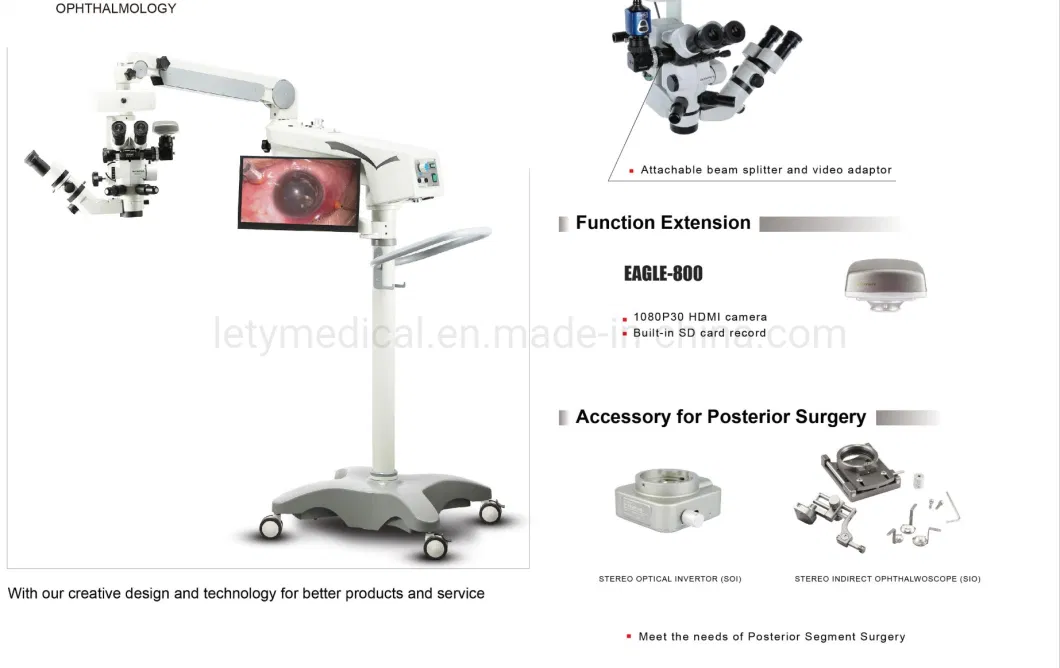 Ophthalmic Microscope Price Ophthalmology Surgical Microscope for Laser Eye Surgery